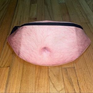 Hairy beer belly costume accessory
